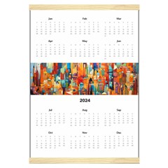 Personalized Calendar Style 2 - Canvas Yearly Calendar 16  x 22 