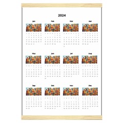 Personalized Calendar Style 3 - Canvas Yearly Calendar 16  x 22 