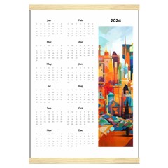 Personalized Calendar Style 4 - Canvas Yearly Calendar 16  x 22 