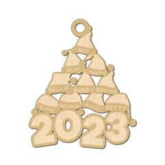 Personalized 10 Names Christmas Family 2023 - Wood Ornament