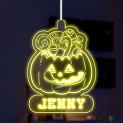 Personalized Halloween Pumpin Name - LED Acrylic Ornament