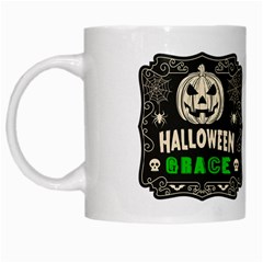 Personalized Halloween Icon Name - White Mug