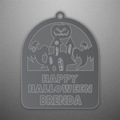 Personalized Happy Halloween Pumpkin Name - Acrylic Ornament