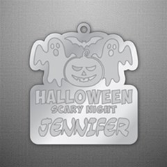 Personalized Happy Halloween Pumpkin Ghost Name - Acrylic Ornament