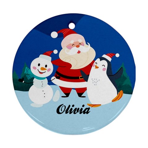 Christmas Santa Snowman Penguin By Anita Kwok Front