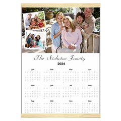 Personalized Family Calendar - Canvas Yearly Calendar 16  x 22 