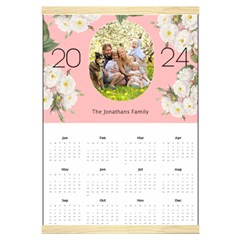 Personalized Family calendar - Canvas Yearly Calendar 16  x 22 