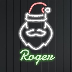 Personalized Santa Claus Name - Neon Signs and Lights