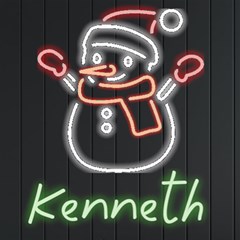 Personalized Snowman Name - Neon Signs and Lights