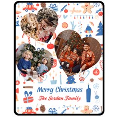 Christmas Family Photo Medium Blanket - Fleece Blanket (Medium)