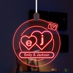 Happy Valentine - LED Acrylic Ornament