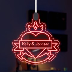 Happy Valentine Heart - LED Acrylic Ornament