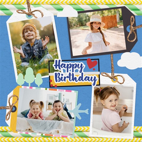 Personalized Happy Birthday Scrapbook By Joe 8 x8  Scrapbook Page - 1