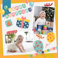 Personalized Happy Birthday ScrapBook - ScrapBook Page 12  x 12 
