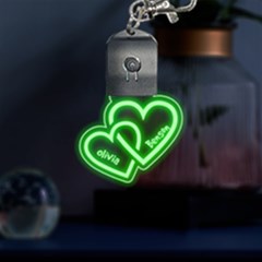 Double Heart - LED Key Chain
