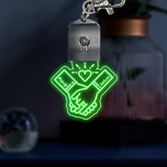 Hold Hands Graphic - LED Key Chain