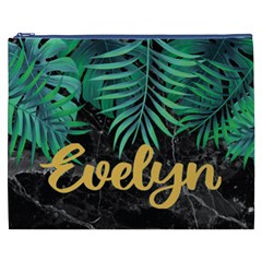 Personalized Tropical Name Cosmetic Bag - Cosmetic Bag (XXXL)