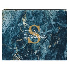 Personalized Marble Name Cosmetic Bag - Cosmetic Bag (XXXL)