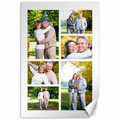 6 Photo Personalised Collage - Canvas 20  x 30 