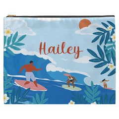 Personalized Summer Tropical Name Cosmetic Bag - Cosmetic Bag (XXXL)
