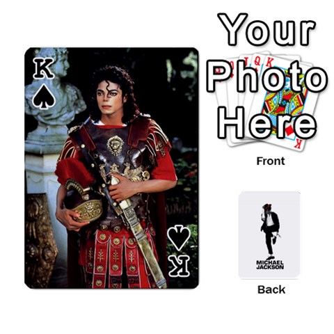 King Michael Cards By Tiffany Front - SpadeK