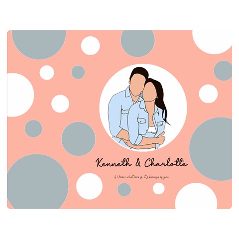 Personalized Lover Hand Draw Style By Wanni 60 x50  Blanket Front