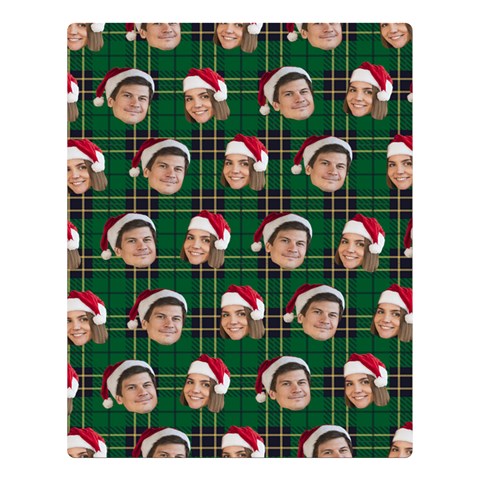 Personalized Couple Many Faces Christmas Blanket By Joe 80 x60  Blanket Front
