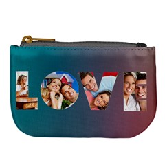 Personalized Couple Love Photo Large Coin Purse