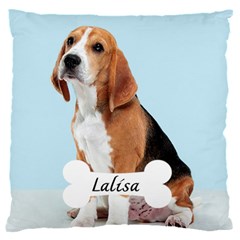 Personalized Dog Photo Name Baby Flannel Cushion - 16  Baby Flannel Cushion Case (Two Sides)