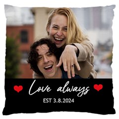 Personalized Love Always Couple Photo Cushion - 16  Baby Flannel Cushion Case (Two Sides)