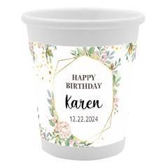Personalized Happy Birthday Name Paper Cup