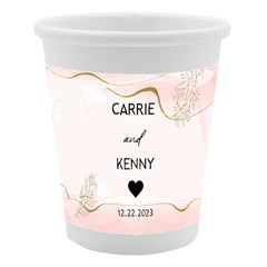Personalized Wedding Name Date Paper Cup