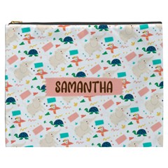 Personalized Animal Illustration Names Cosmetic Bag - Cosmetic Bag (XXXL)