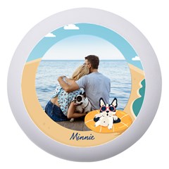 Personalized Name and Photo Summer Dog Dento Box - Dento Box with Mirror