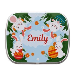 Personalized Easter Name Small Metal Box - Small Metal Box (White)