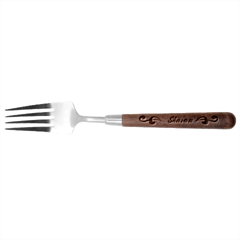 Personalized Deco Name Stainless Steel Fork with wooden Handle