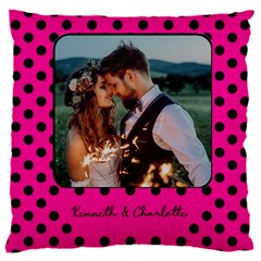 Personalized Phone Lover Polka Dot - 16  Baby Flannel Cushion Case (Two Sides)