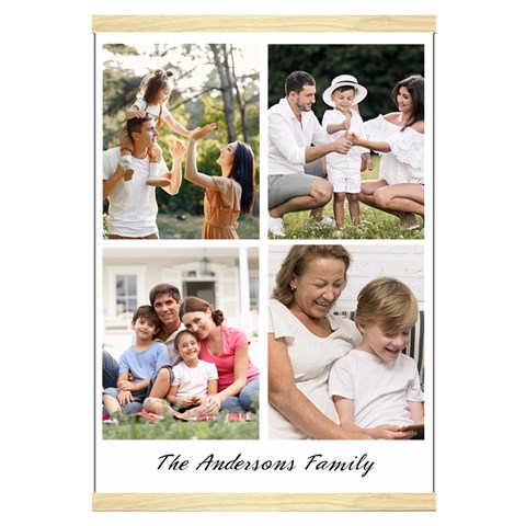Personalized 4 Photos Hanging Canvas Print By Joe Front