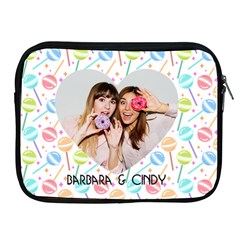 Candy Heart Personalized Name and Photo IPad Case (2 styles) - Apple iPad Zipper Case