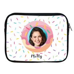 Donut Personalized Name and Photo IPad Case (2 styles) - Apple iPad Zipper Case