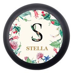 Personalized Floral Initial Name Dento Box - Dento Box with Mirror
