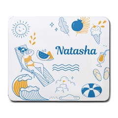 Summer Blue Personalized Name Mousepad - Collage Mousepad