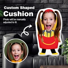 Personalized Photo in French Fries Chips Fast Food Style Custom Shaped Cushion - Cut To Shape Cushion