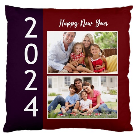 Personalized Photo Year Any Text Large Cushion By Joe Front