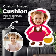 Personalized Photo in Little Red Ridding Hood custom Shaped Cushion - Cut To Shape Cushion