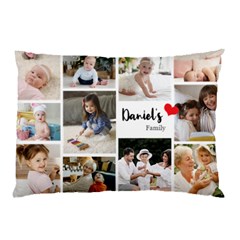 Personalized Photo Family Name Any Text Pillow Case - Pillow Case (Two Sides)
