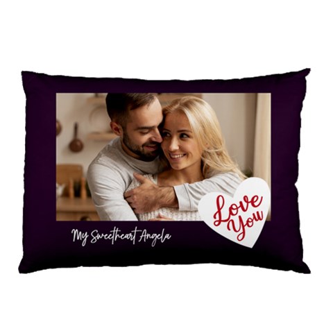 Personalized Photo Love You Any Text Pillow Case By Joe Front