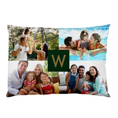 Personalized Photo Initial Pillow Case - Pillow Case (Two Sides)