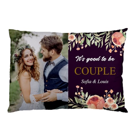 Personalized Couple Wedding Any Text Name Pillow Case By Joe Back