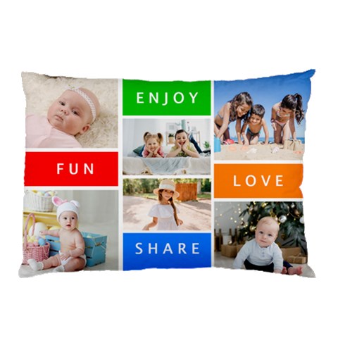 Personalized Photo Any Text Name Pillow Case By Joe Front